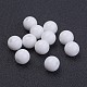 8 mm grueso blanco bubblegum acrílico redonda abalorios sólidas X-PAB703Y-5-1