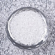 ガラスシードビーズ  機械刺繍に適合  透明色  ラウンド  透明  11/0  2x1.5mm  穴：1mm  約30000個/袋 SEED-S042-11B-08-2