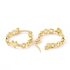 Rack Plating Brass Star Hoop Earrings for Women KK-E033-07G-2