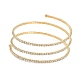 Bracelets multicouches en strass en alliage de fer BJEW-B052-03LG-2