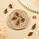 Chgcraft decorazioni pendenti con ghiande in filato di lana all'uncinetto DIY-CA0005-51-4