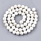 Brins de perles de magnésite naturelle G-S350-6mm-01-2