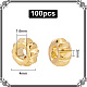 100 Pcs Brass Beads KK-GO0001-11-2