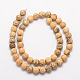 Chapelets de perles d'agate naturelle G-K166-05-8mm-L2-2