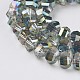 Electroplate Glass Beads Strands EGLA-L012-A-HP03-2