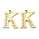 14 colgantes de acero inoxidable chapados en oro real de 304k STAS-L022-157G-K-1