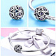 925 Sterling Silver European Beads STER-FF0009-24AS-9