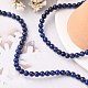 Chapelets de perles en lapis-lazuli naturel X-G-G099-6mm-7-5