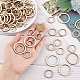 OLYCRAFT 120Pcs 4 Size Natural Wood Linking Rings Wood Earring Blanks 16/19/20/30mm Inner Diameter Undyed Wood Pendants Unfinished Wooden Slices Circle Macrame Rings for Jewelry Making DIY Crafts WOOD-OC0002-95-3