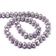 Electroplate Opaque Solid Color Crystal Glass Rondelle Beads Strands EGLA-F046A-05AB-3