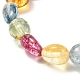 Natural Quartz Free Form Beads Stretch Bracelets Set for Mother and Daughter BJEW-JB07064-8