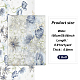 Tissu de dentelle de tulle de polyester de fleurs brodées DIY-WH0449-31B-2