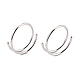 Двойное кольцо в носу для одиночного пирсинга AJEW-C010-02P-03-2