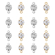 Superfindings 192 pz 8 stili in ottone chiaro cubic zirconia charms connettore RB-FH0001-08-1