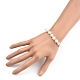 Natürliche Barockperlen Keshi Perlen Perlen Armbänder BJEW-JB05385-01-4