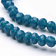 Faceted Solid Color Glass Rondelle Bead Strands GLAA-Q044-3mm-17-3
