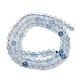 Природные Аквамарин бисер нитей&nbsp;G-A276-C09-4mm-01-3