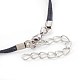 Bracelets en corde de coton ciré BJEW-JB03955-01-4