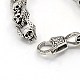 Fashionable Retro Halloween Jewelry 316 Stainless Steel Skull Bracelets for Men BJEW-L043-02-3