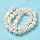 Fili di perle di perle d'acqua dolce coltivate naturali PEAR-E017-23-3