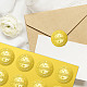 34 hoja de pegatinas autoadhesivas en relieve de lámina dorada. DIY-WH0509-029-6