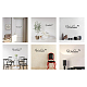 PVC Quotes Wall Sticker DIY-WH0200-100-5