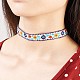 Halsketten aus Veloursleder und Samt NJEW-TA0016-09-4