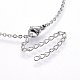 304 Stainless Steel ASL Pendant Necklaces NJEW-H491-05-4
