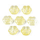 Transparent Spray Painted Glass Beads GLAA-S054-013A-1