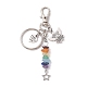 Porte-clés en alliage de style tibétain KEYC-JKC00718-03-1