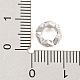 Perline europee di micro pavé di zirconi cubici in ottone placcato a cremagliera ZIRC-F140-04P-B-3