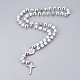 304 collane di perline rosario in acciaio inox NJEW-F240-03P-2
