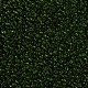 11/0グレードの透明なガラスシードビーズ  ラウンド  芝生の緑  2x1.5mm  穴：0.8mm  約3000個/50g X-SEED-Q006-F25-2