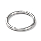 304 ステンレス鋼のシンプルなプレーンバンド指輪女性用男性用  ステンレス鋼色  1.7mm  内径：15mm RJEW-F152-01A-P-2