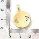 Латунные подвески с микропаве из прозрачного кубического циркония KK-R212-13G-04-3