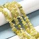 Citron naturel puce de jade brins de perles G-M205-22-5