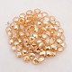 Faceted Drop Electroplate Rainbow Plated Glass Beads Strands EGLA-P014-F01-1