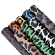 Benecreat 9 colores láser pu cuero leopardo tela DIY-BC0001-79-1