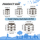 PH PandaHall 100pcs 5 Style Column Spacer Beads STAS-PH0005-16-2
