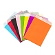 80шт 8 цвета экологически чистые пакеты из крафт-бумаги CARB-LS0001-03-3
