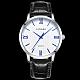 カップルの腕時計  繊細なビジネスメンズ防水クォーツ腕時計  ホワイト  プラチナ  周囲：220.00ミリメートル WACH-BB19183-01-2
