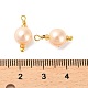 Colgantes de perlas de imitación de plástico abs KK-M266-37G-01-3