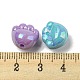 Perles en acrylique plaquées de couleur AB MACR-M041-02-3