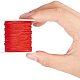 PandaHall 15 Colors 0.8mm Rattail Satin Nylon Trim Cord Chinese Knot Kumihimo String NWIR-PH0001-11-3