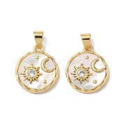 Латунные микро проложить кубического циркония подвески KK-Q068-62G