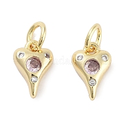 Латунные микро проложить кубического циркония подвески KK-C051-06G-03