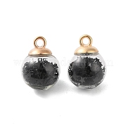 Стеклянные круглые подвески GLAA-P063-01G-12