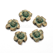 Flower Alloy Cabochons PALLOY-O068-51-NF