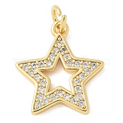 Латунные микро проложить кубического циркония подвески KK-K298-53G