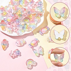 Кабошоны из прозрачной смолы&nbsp;RESI-YW0005-59